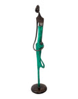 Bronze d'Abdoulaye 55cm vert n°1 Bronzes d'Afrique