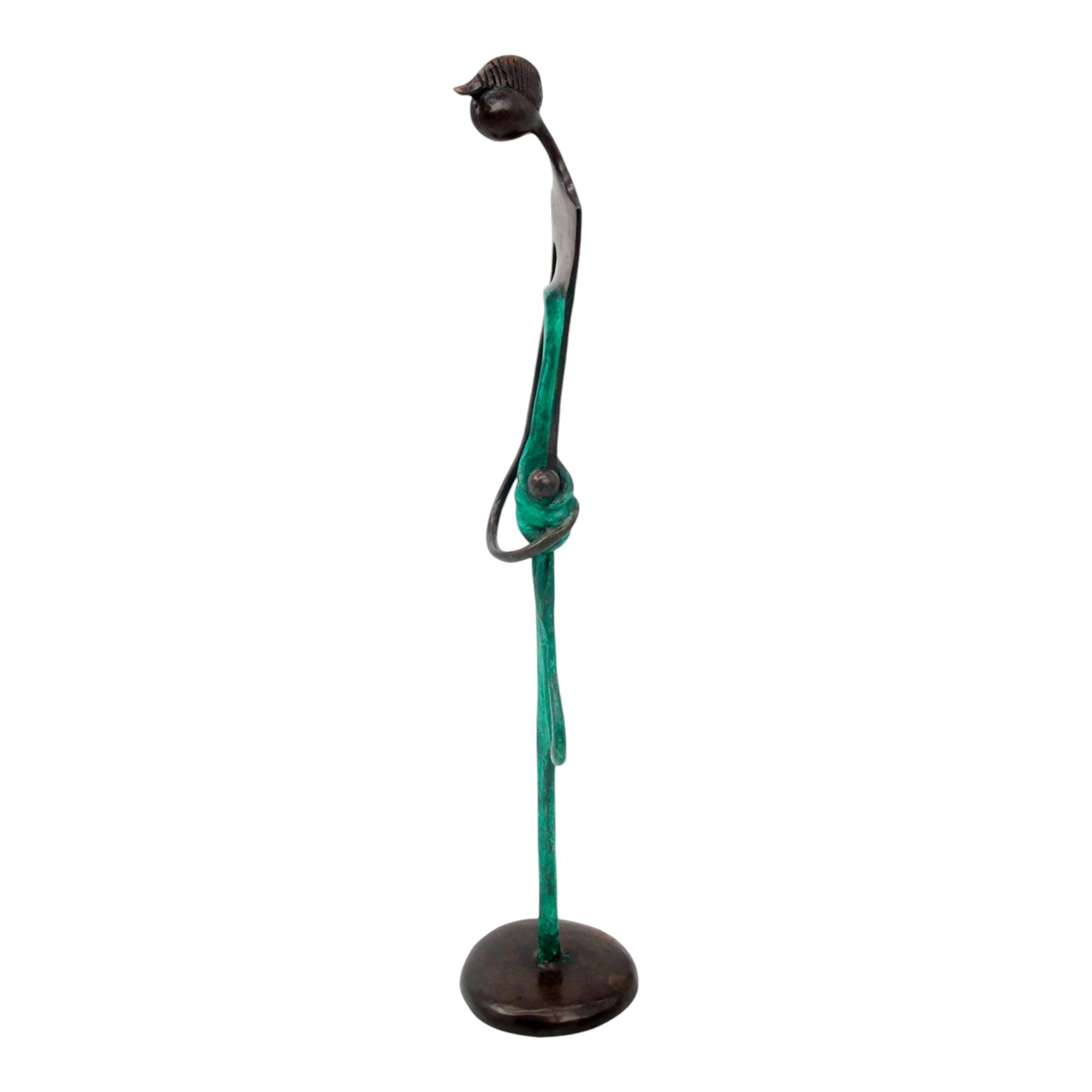 Bronze d'Abdoulaye 55cm vert n°1 Bronzes d'Afrique