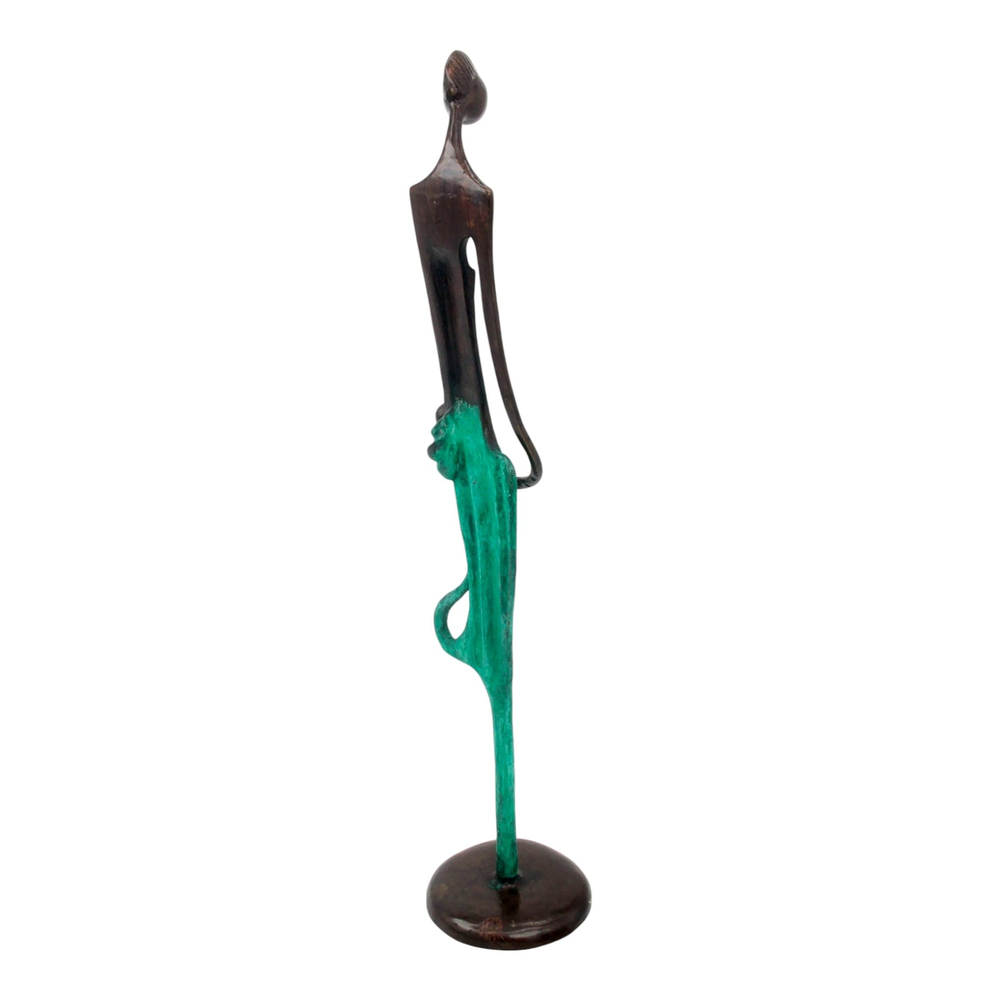 Bronze d'Abdoulaye 55cm vert n°1 Bronzes d'Afrique