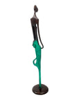 Bronze d'Abdoulaye 55cm vert n°1 Bronzes d'Afrique