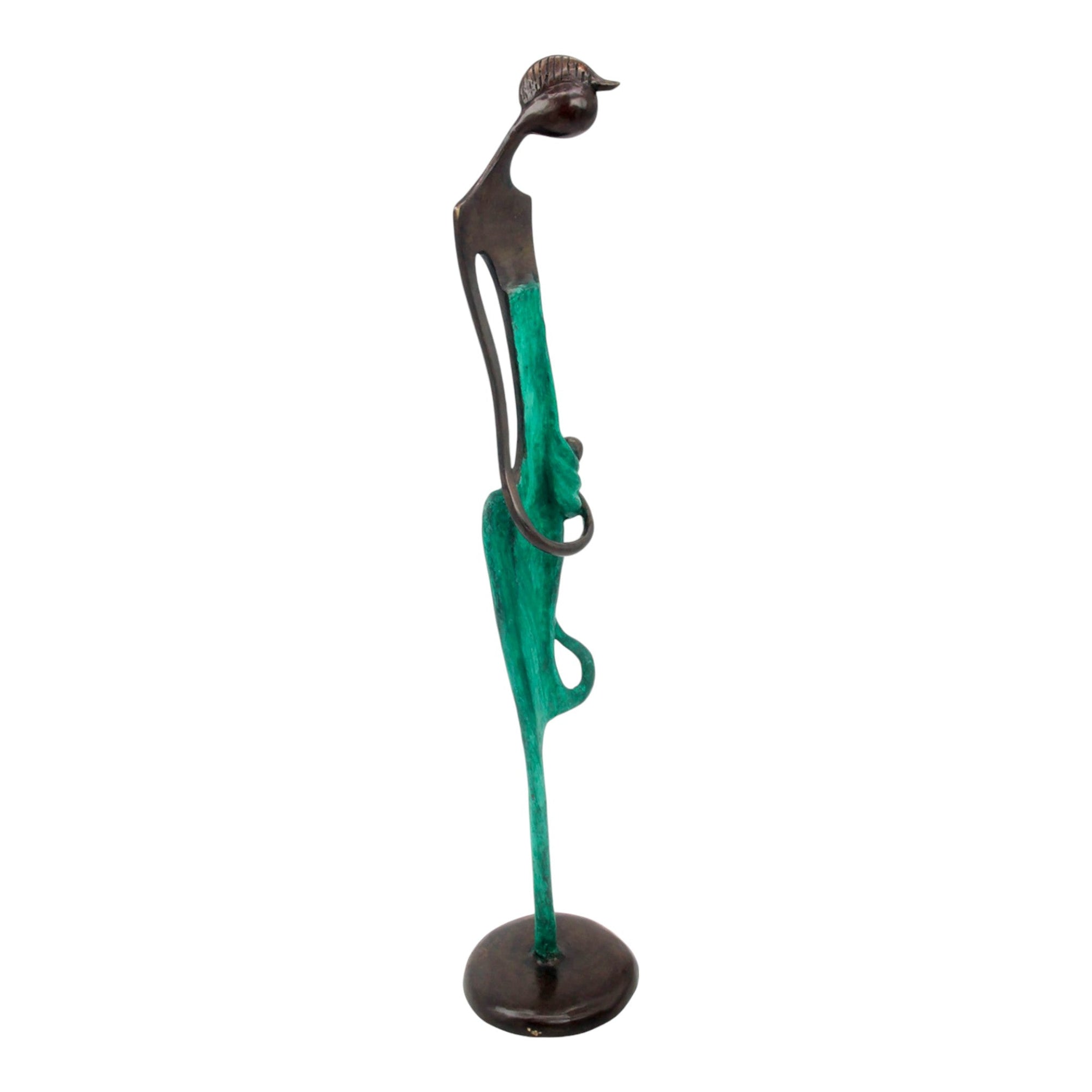 Bronze d'Abdoulaye 55cm vert n°1 Bronzes d'Afrique