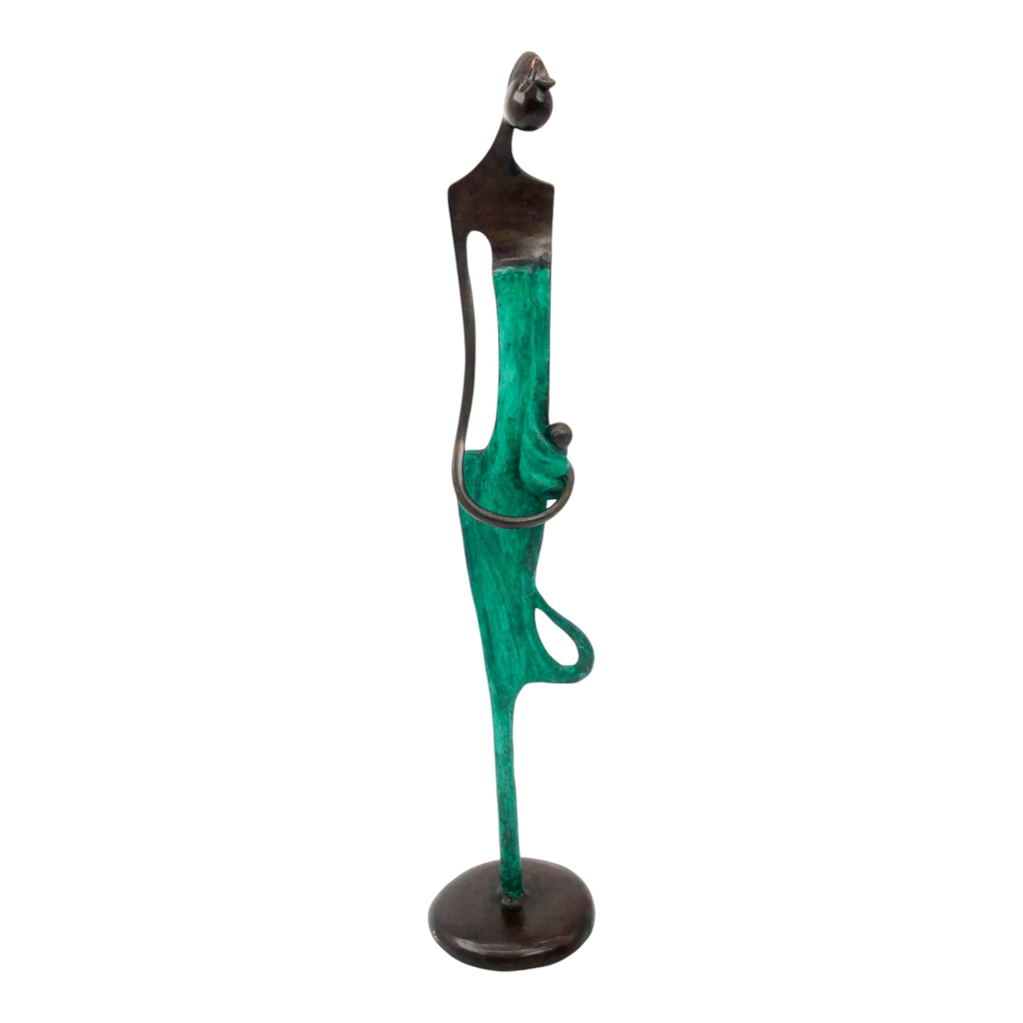 Bronze d'Abdoulaye 55cm vert n°1 Bronzes d'Afrique