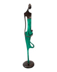Bronze d'Abdoulaye 55cm vert n°1 Bronzes d'Afrique