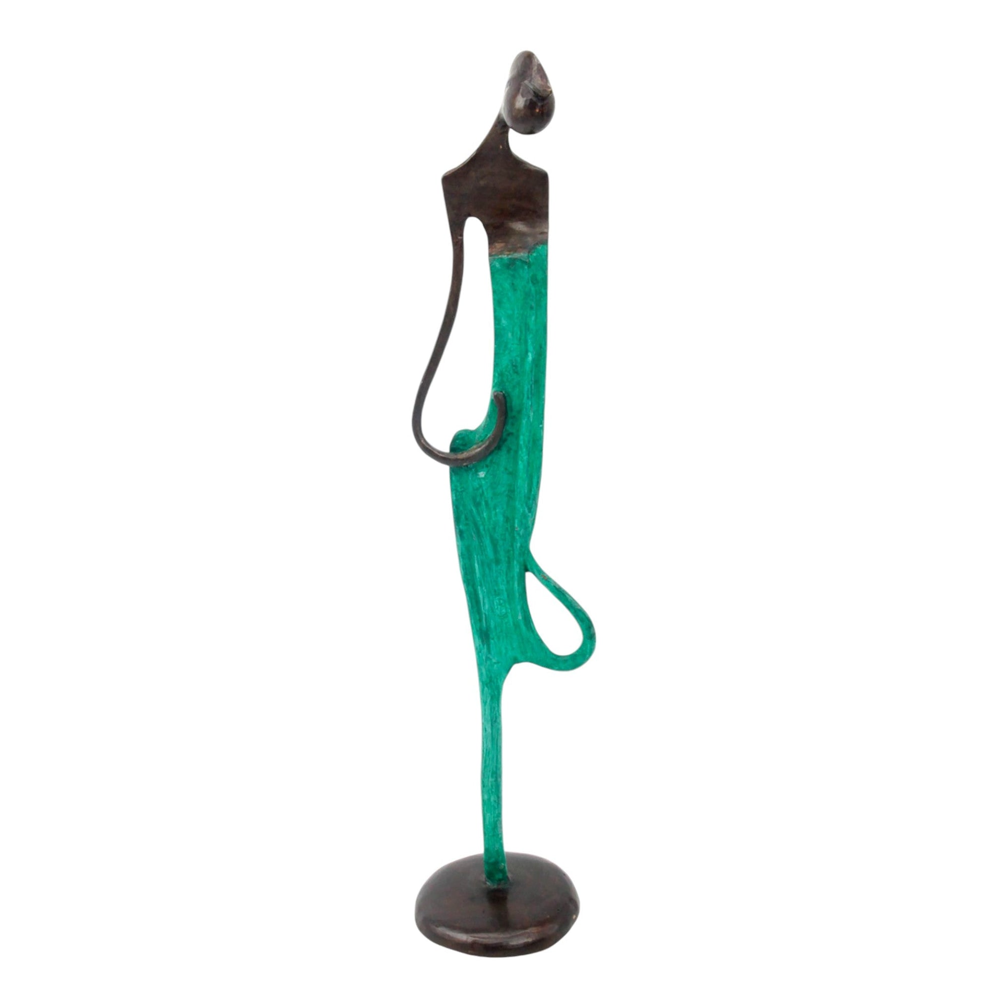 Bronze d'Abdoulaye 55cm vert n°3 Bronzes d'Afrique