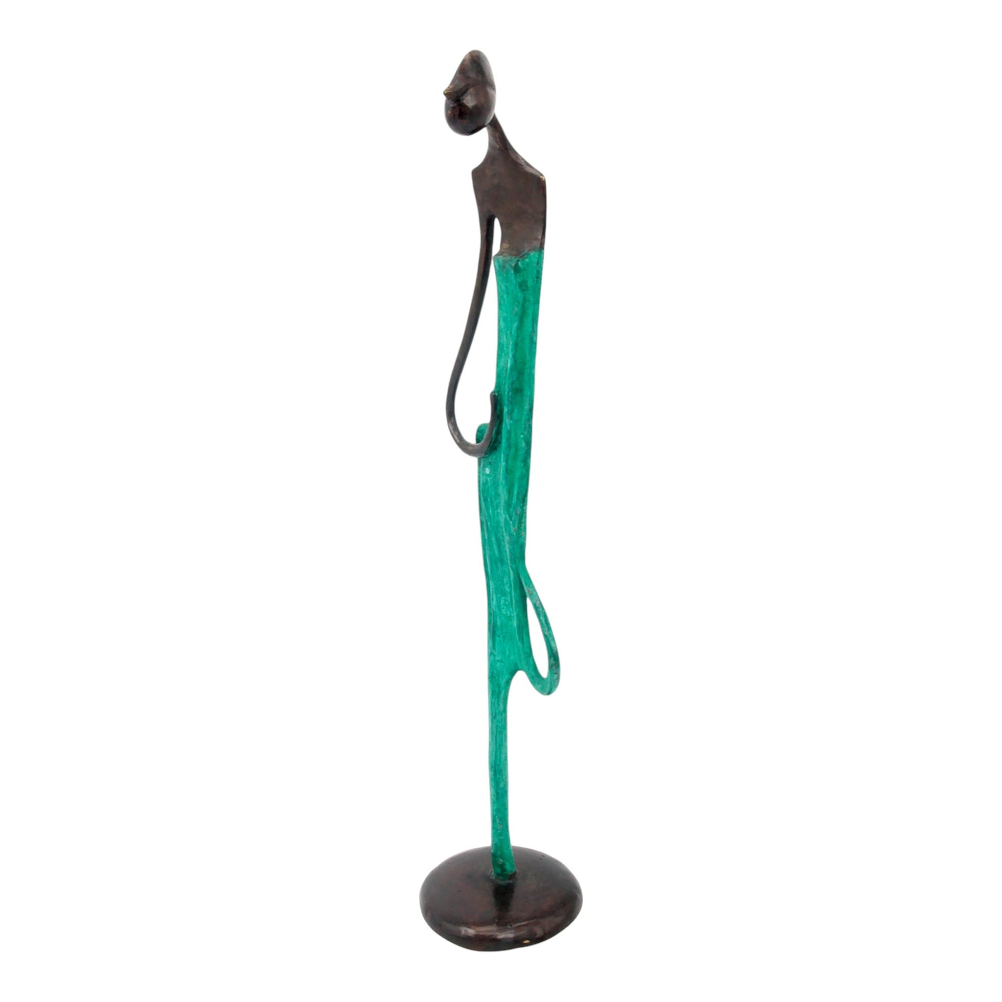 Bronze d'Abdoulaye 55cm vert n°3 Bronzes d'Afrique