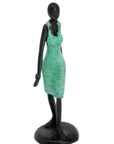 Bronze Ibrahim Dermé 20 cm vert n°2 Bronzes d'Afrique