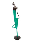 Bronze d'Abdoulaye 55cm vert n°3 Bronzes d'Afrique
