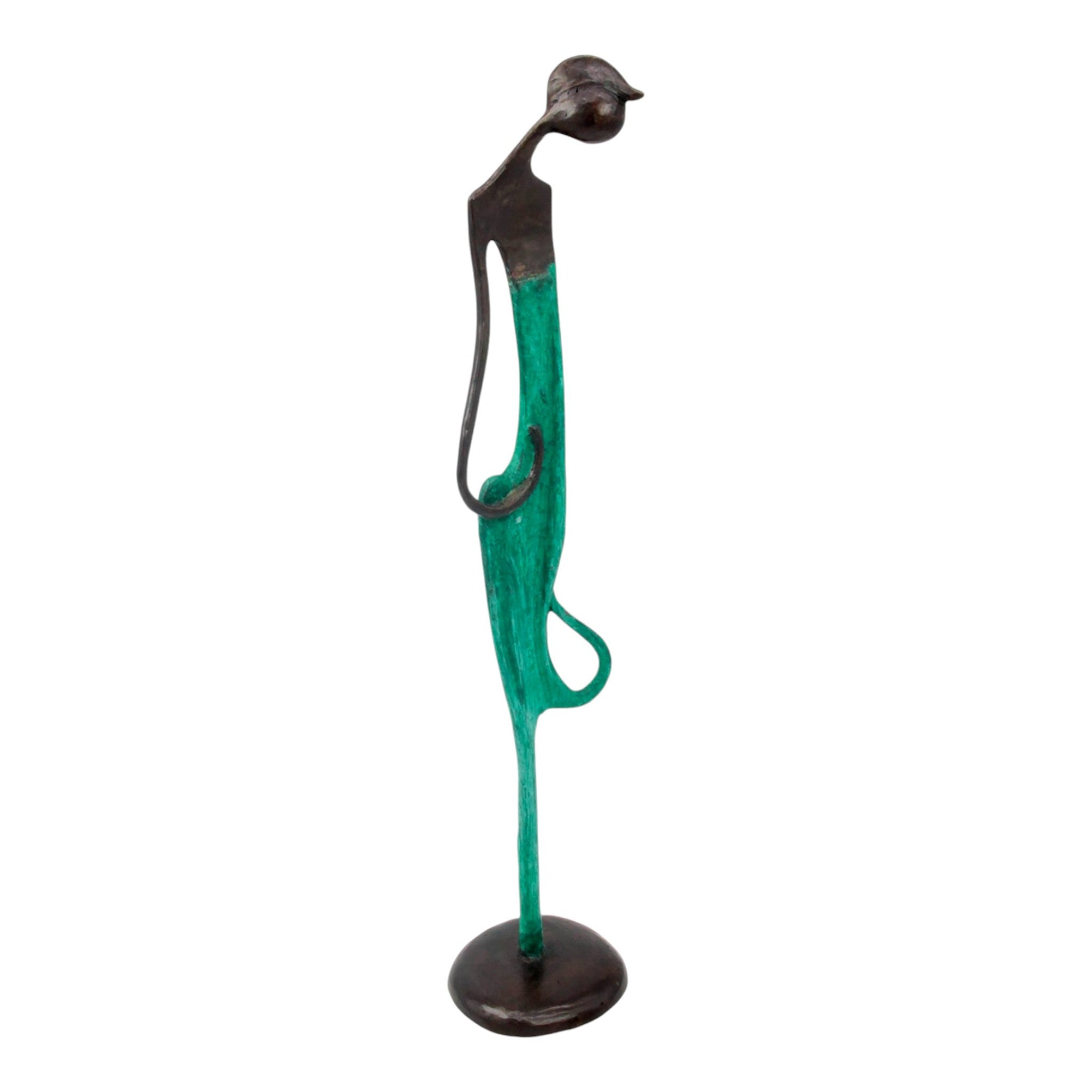 Bronze d'Abdoulaye 55cm vert n°3 Bronzes d'Afrique