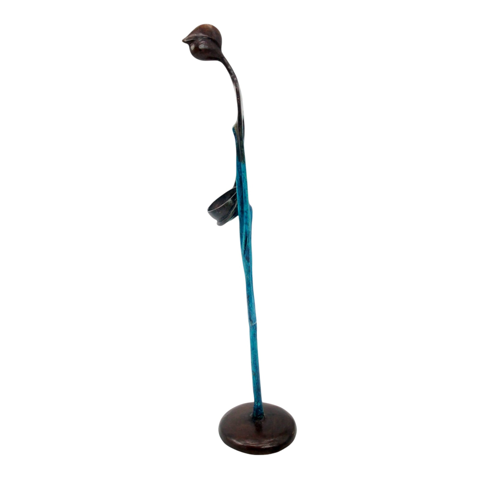 Bronze d'Abdoulaye 55cm bleu n°2 Bronzes d'Afrique