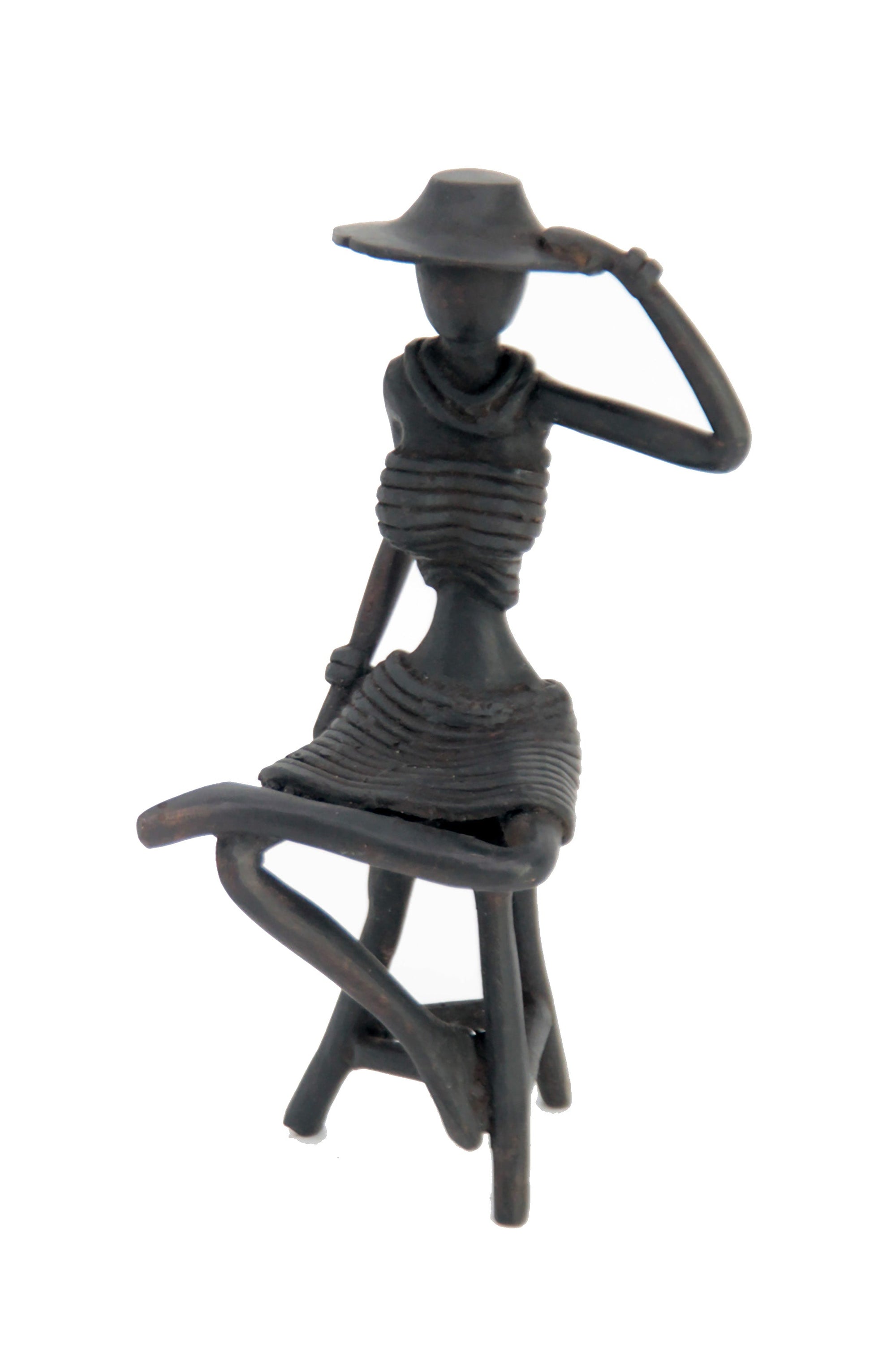 Bronze Ibrahim Dermé 20 cm noir n°3 Bronzes d'Afrique