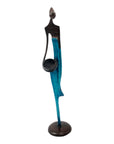 Bronze d'Abdoulaye 55cm bleu n°2 Bronzes d'Afrique