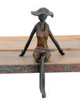 Bronze Dermé assis 20 cm marron n°1 Bronzes d'Afrique