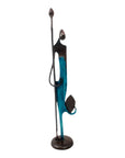 Bronze d'Abdoulaye 55cm bleu n°4 Bronzes d'Afrique