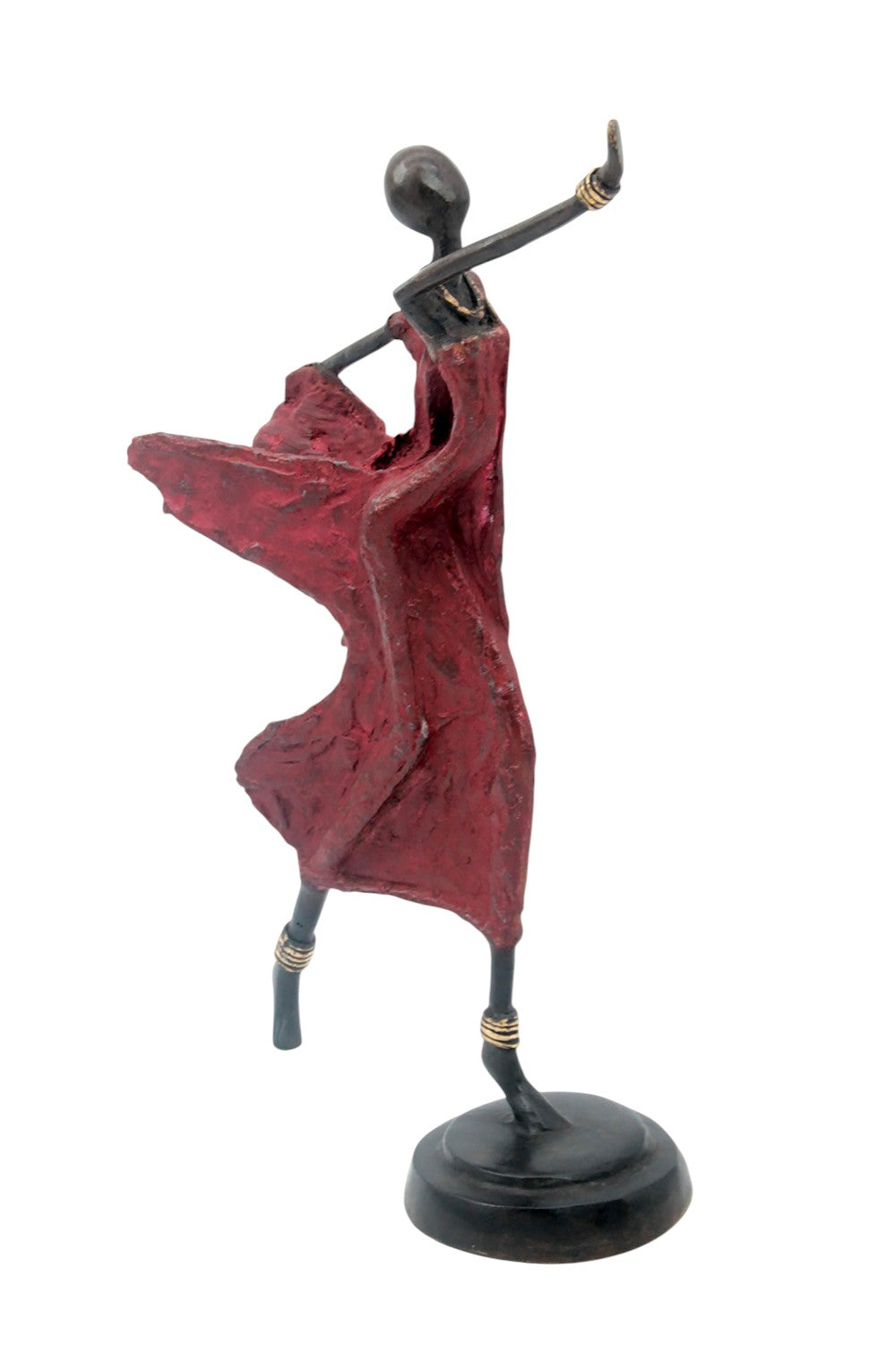 Danseuse 35 cm rouge n°3 Bronzes d'Afrique