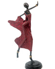 Danseuse 35 cm rouge n°3 Bronzes d'Afrique
