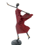 Danseuse 35 cm rouge n°3 Bronzes d'Afrique