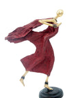 Danseuse 35 cm rouge n°4 Bronzes d'Afrique