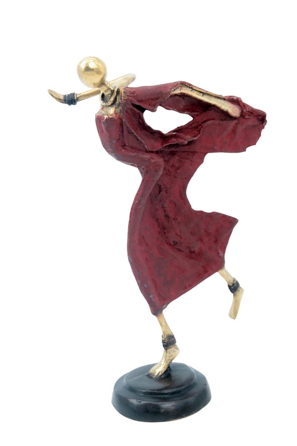 Danseuse 35 cm rouge n°4 Bronzes d'Afrique