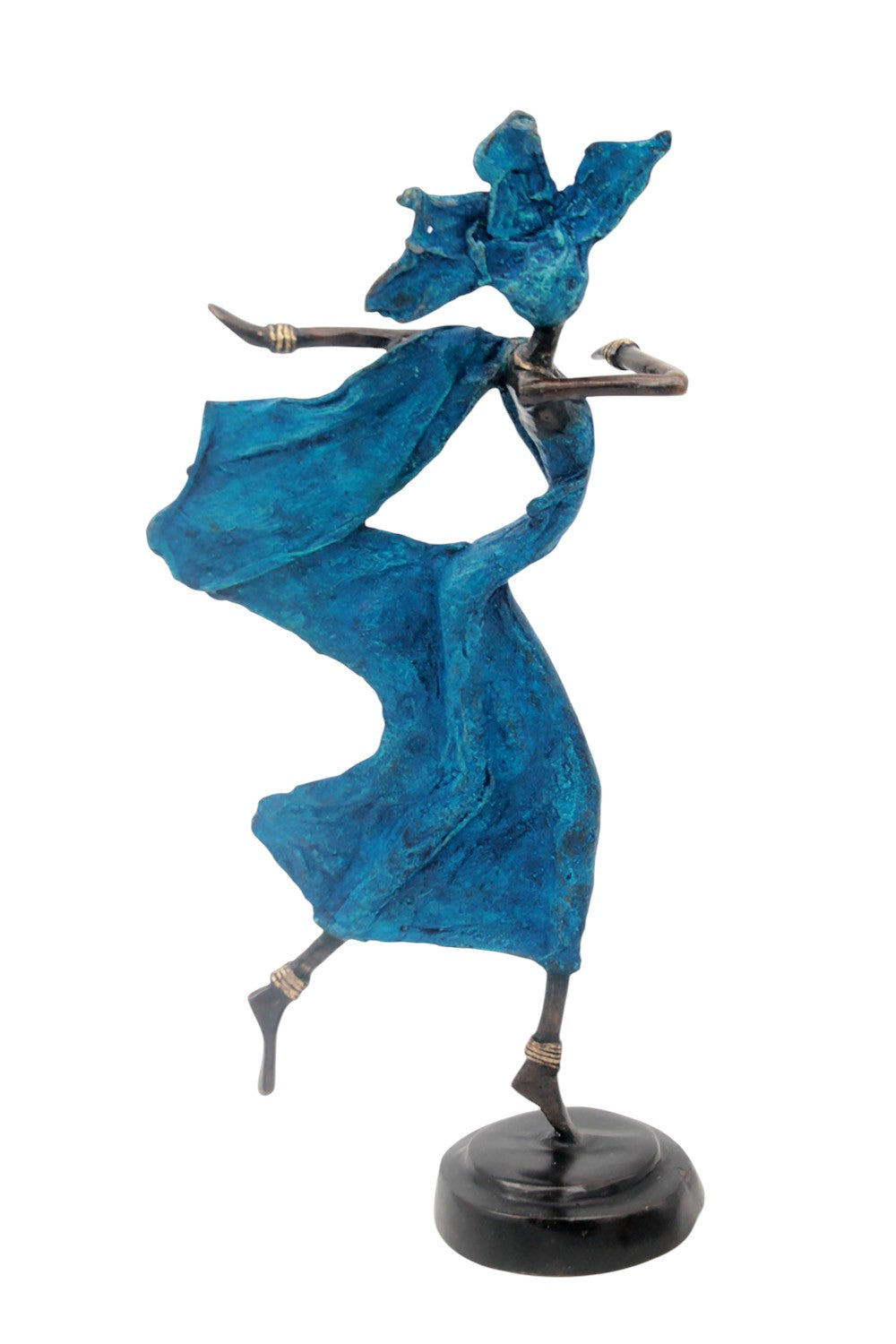 Danseuse 35 cm bleue n°2 Bronzes d'Afrique