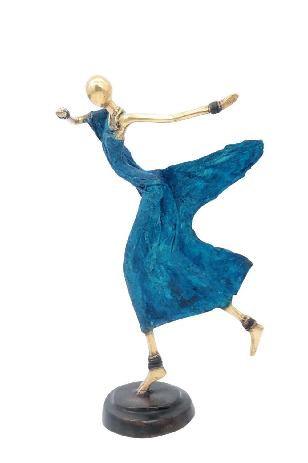 Danseuse 35 cm bleue n°3 Bronzes d'Afrique