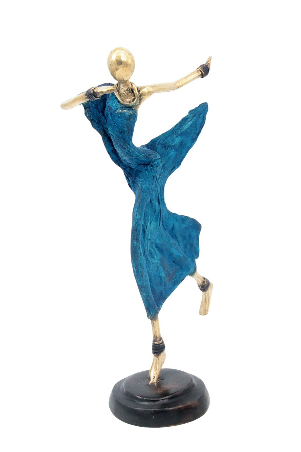 Danseuse 35 cm bleue n°3 Bronzes d'Afrique