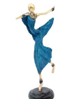 Danseuse 35 cm bleue n°3 Bronzes d'Afrique