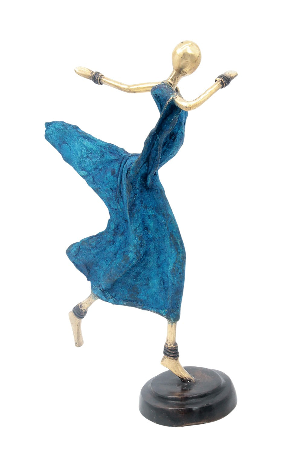 Danseuse 35 cm bleue n°3 Bronzes d'Afrique