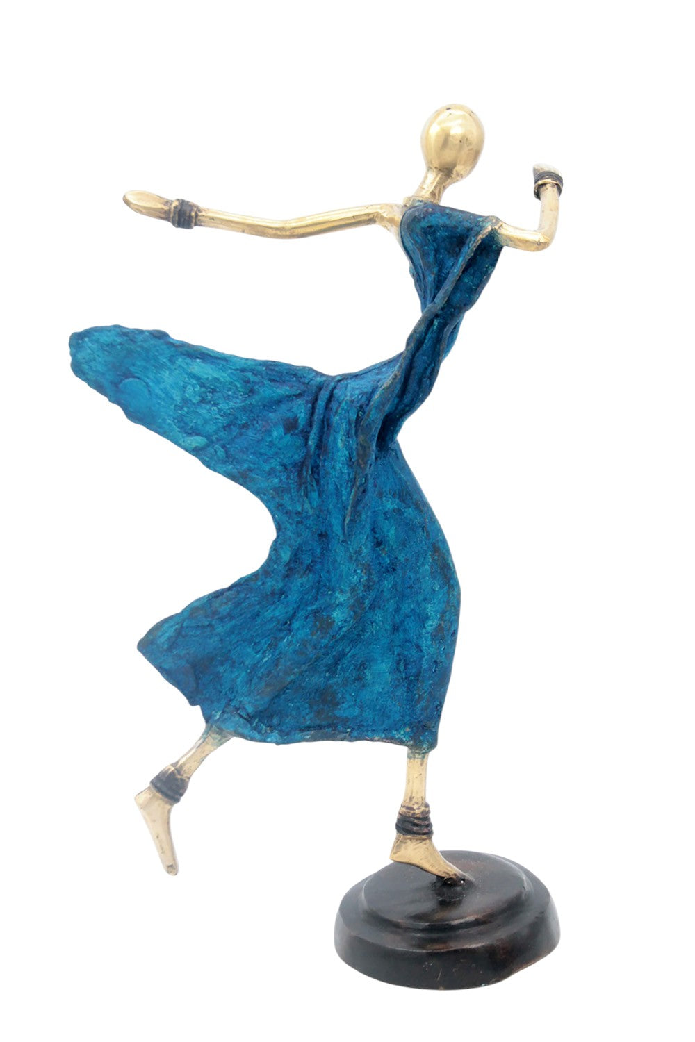 Danseuse 35 cm bleue n°3 Bronzes d'Afrique