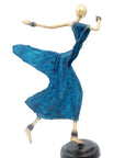 Danseuse 35 cm bleue n°3 Bronzes d'Afrique