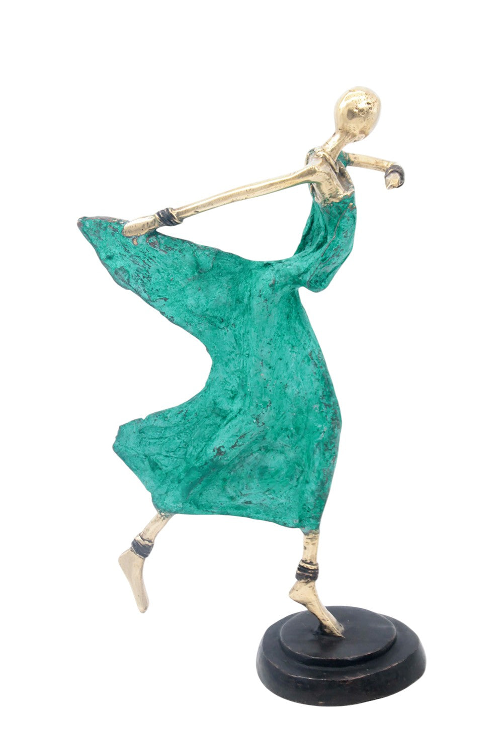 Danseuse 35 cm verte n°2 Bronzes d'Afrique