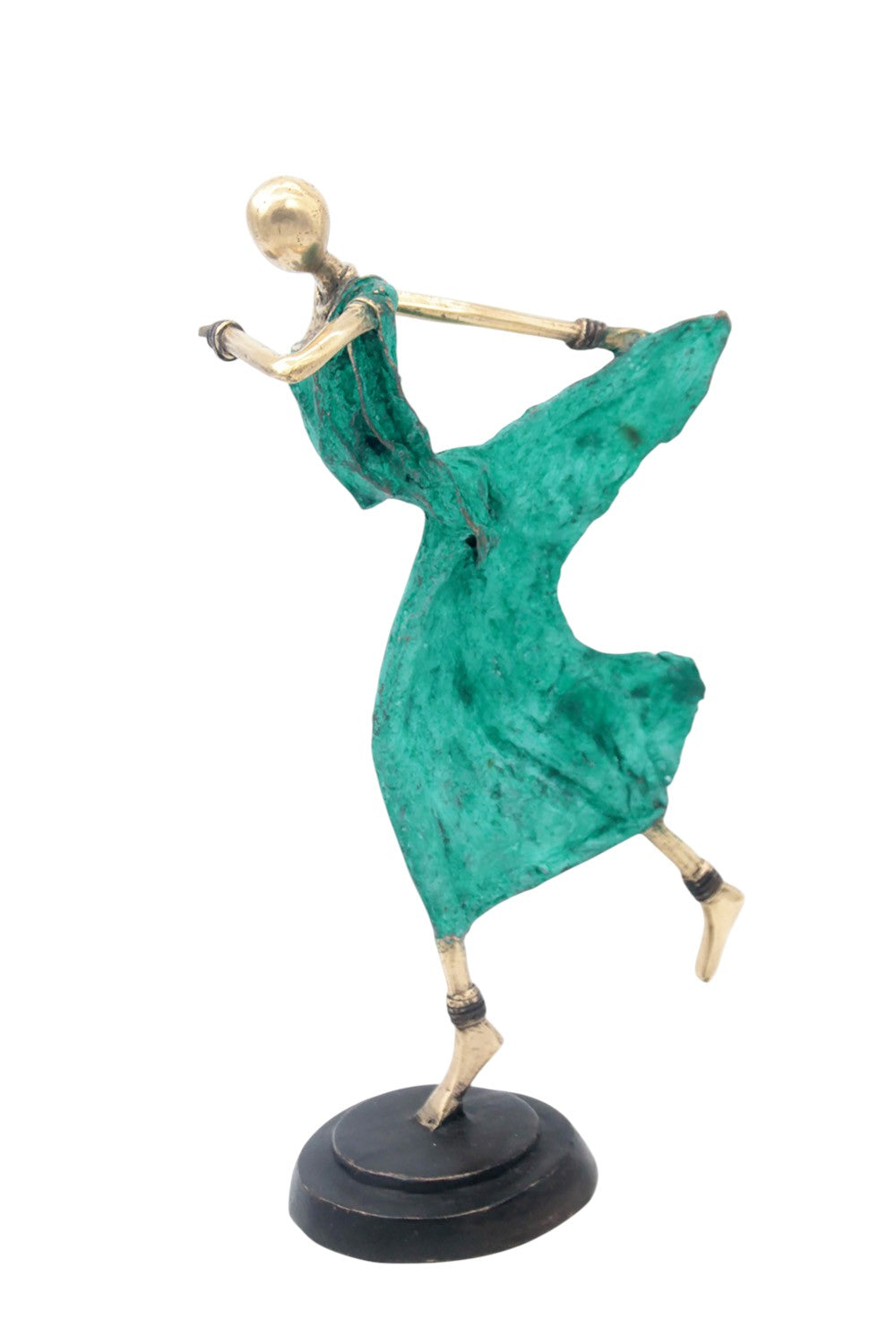 Danseuse 35 cm verte n°2 Bronzes d'Afrique