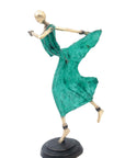 Danseuse 35 cm verte n°2 Bronzes d'Afrique