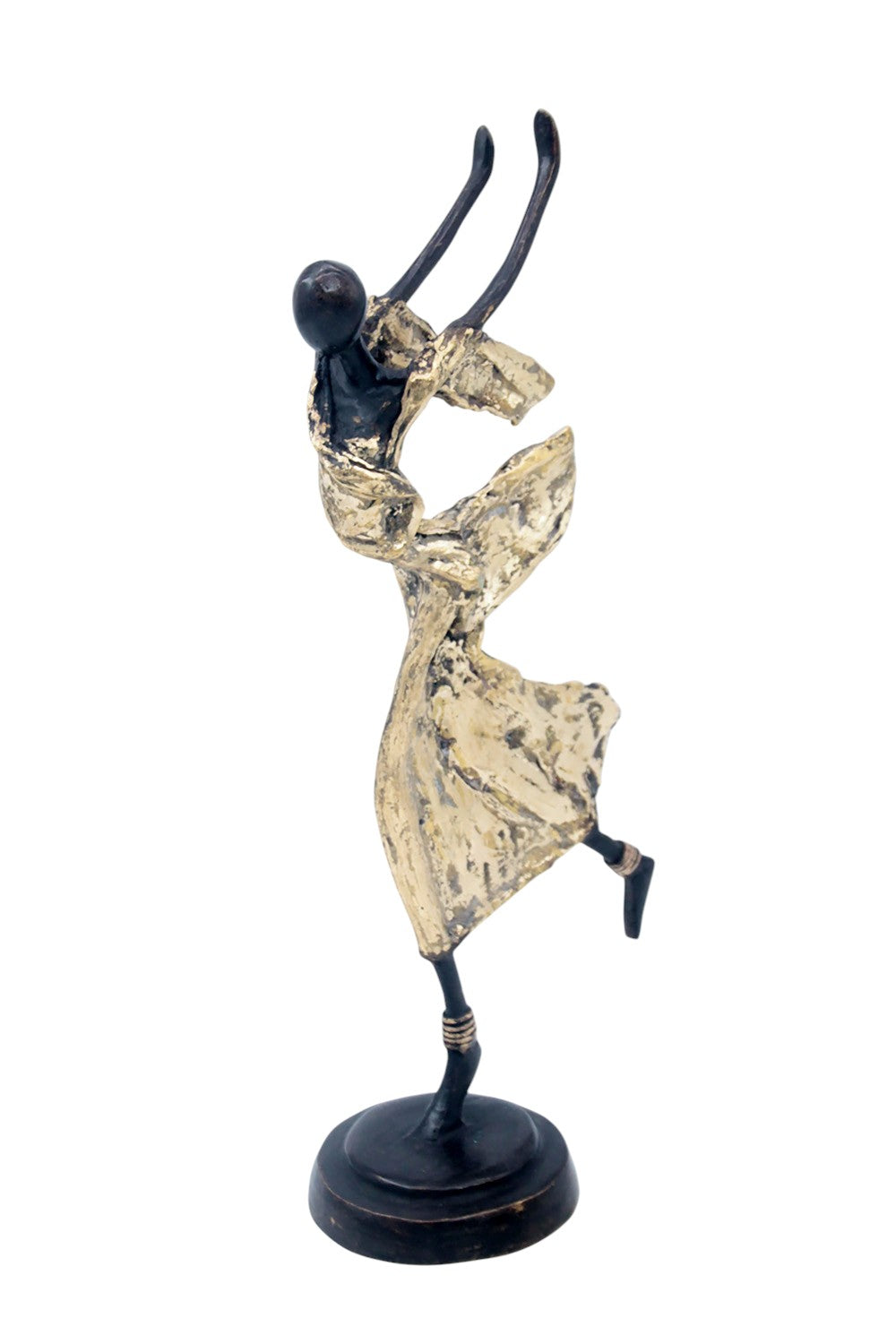 Danseuse 35 cm dorée n°1 Bronzes d'Afrique