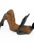 Bronze allongé 20 cm marron n°5 Bronzes d'Afrique