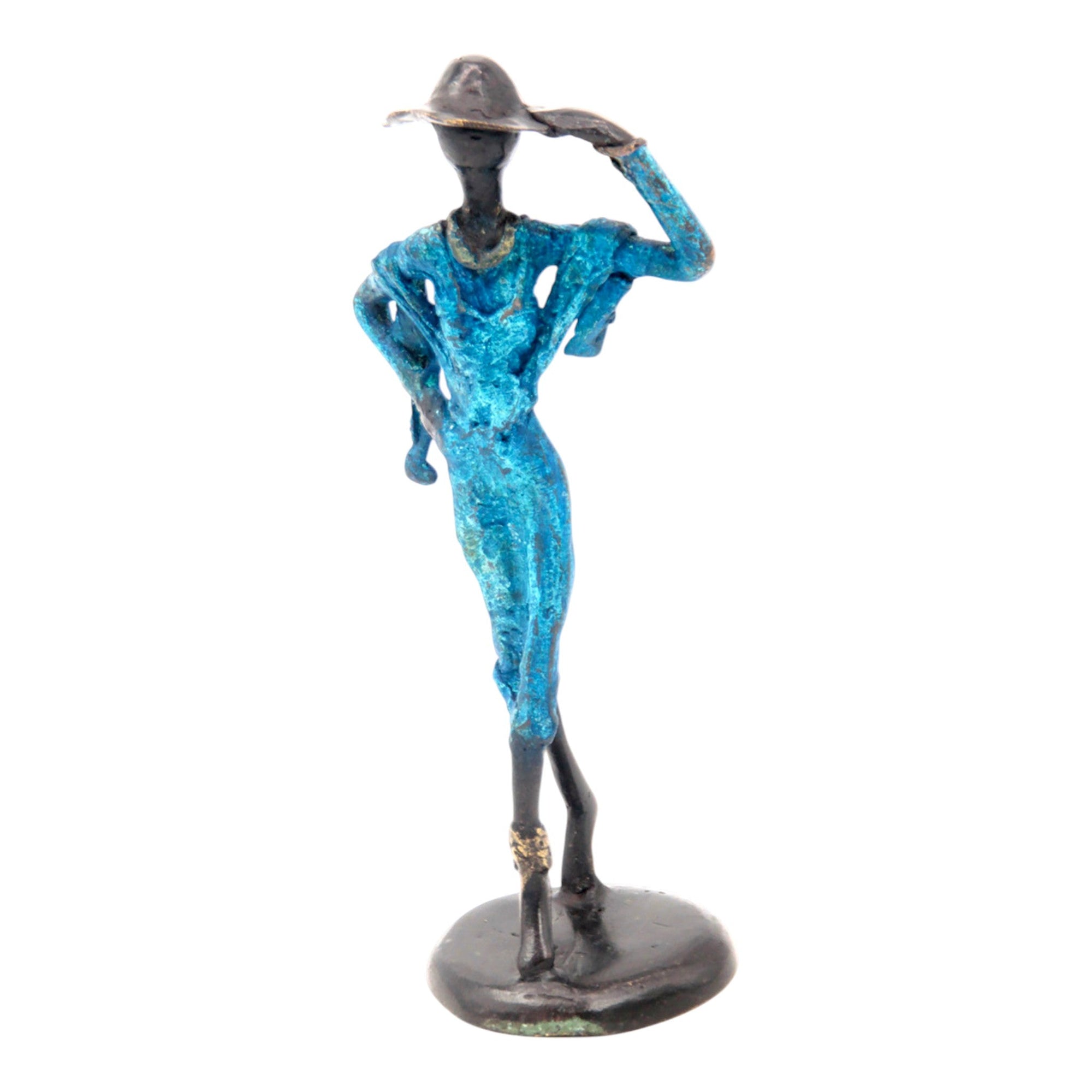 Bronze 20 cm bleu n°11 Bronzes d'Afrique
