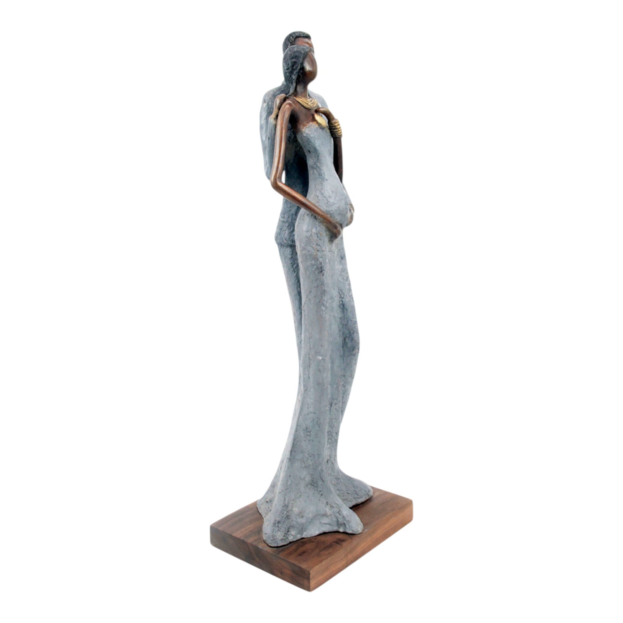 Bronze Issouf couple 55 cm gris n°2 Bronzes d'Afrique