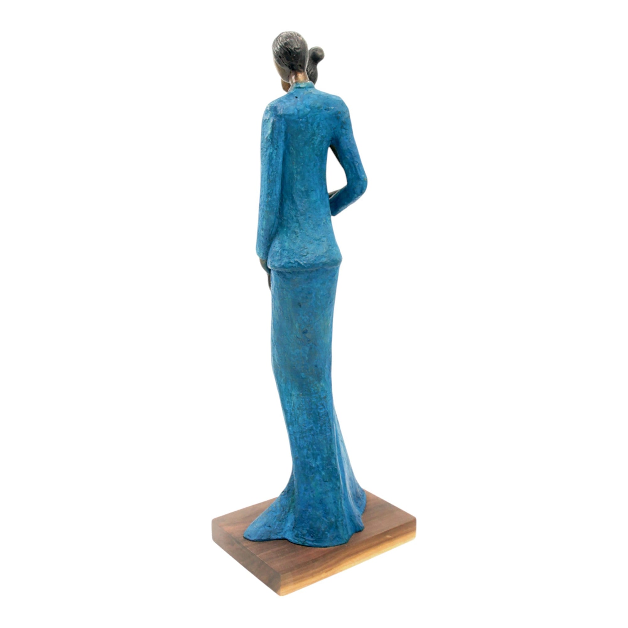 Bronze Issouf couple 55 cm bleu n°2 Bronzes d'Afrique