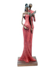 Bronze Issouf couple 55 cm rouge n°2 Bronzes d'Afrique