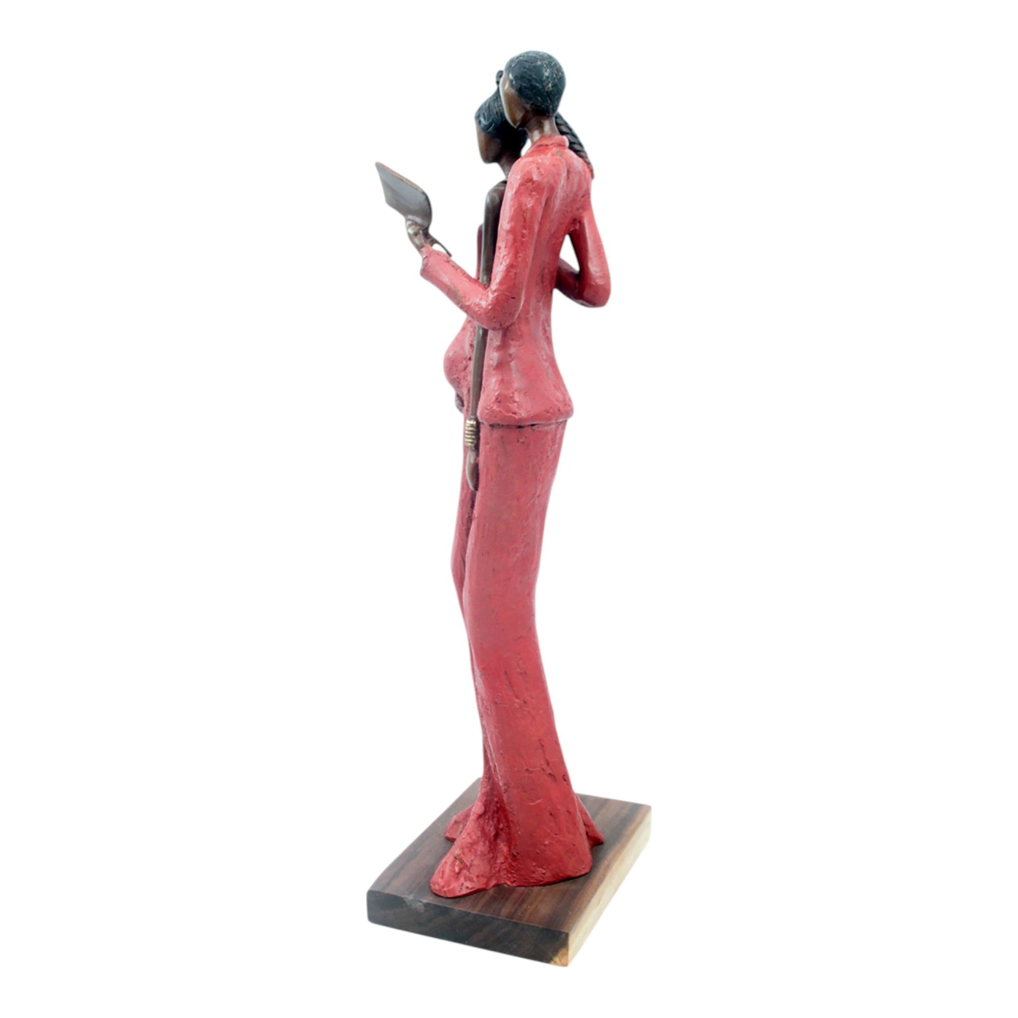 Bronze Issouf couple 55 cm rouge n°2 Bronzes d'Afrique