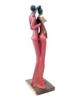 Bronze Issouf couple 55 cm rouge n°2 Bronzes d'Afrique