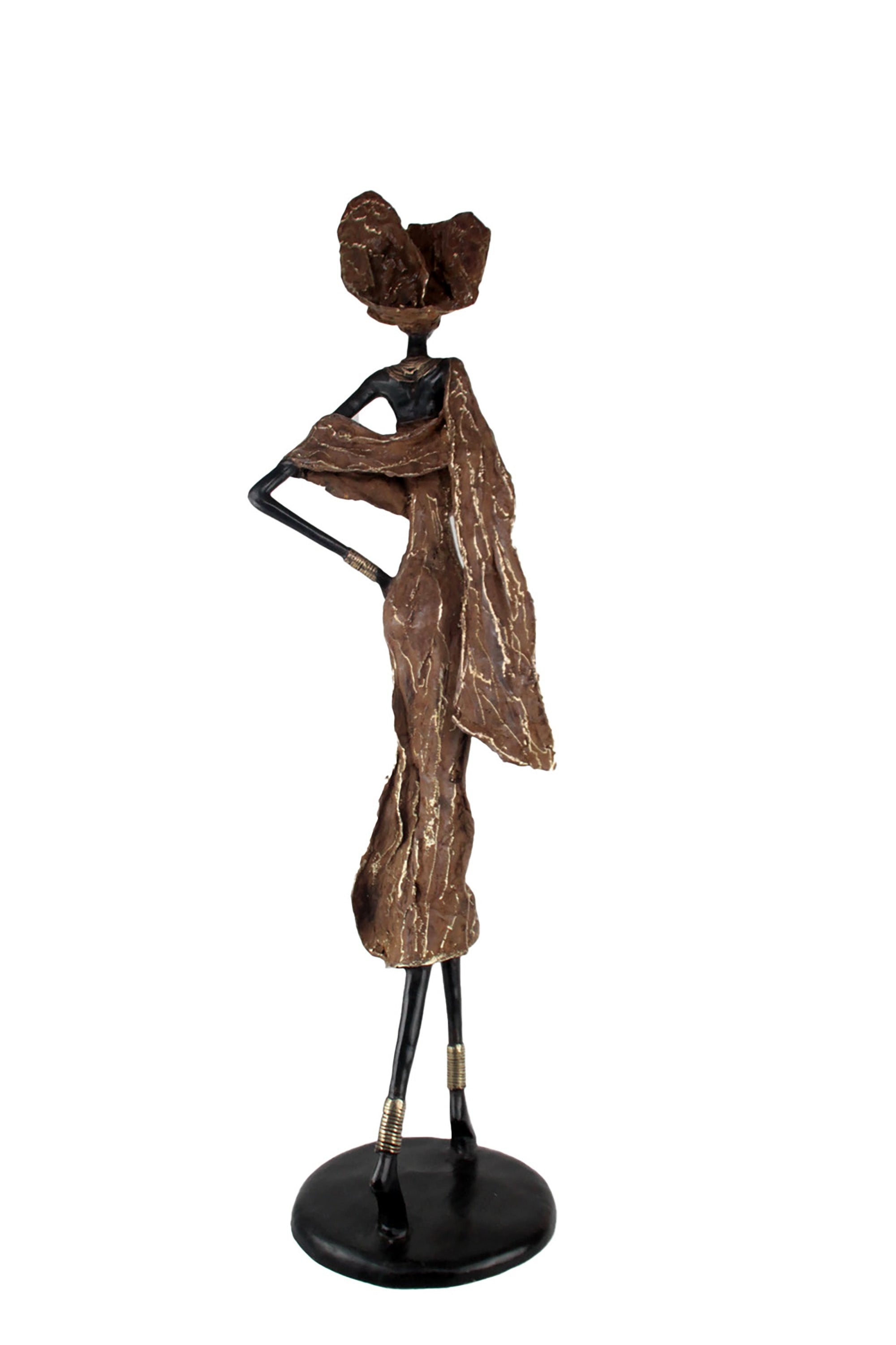 Bronze Issouf 110 cm marron n°1 Bronzes d'Afrique