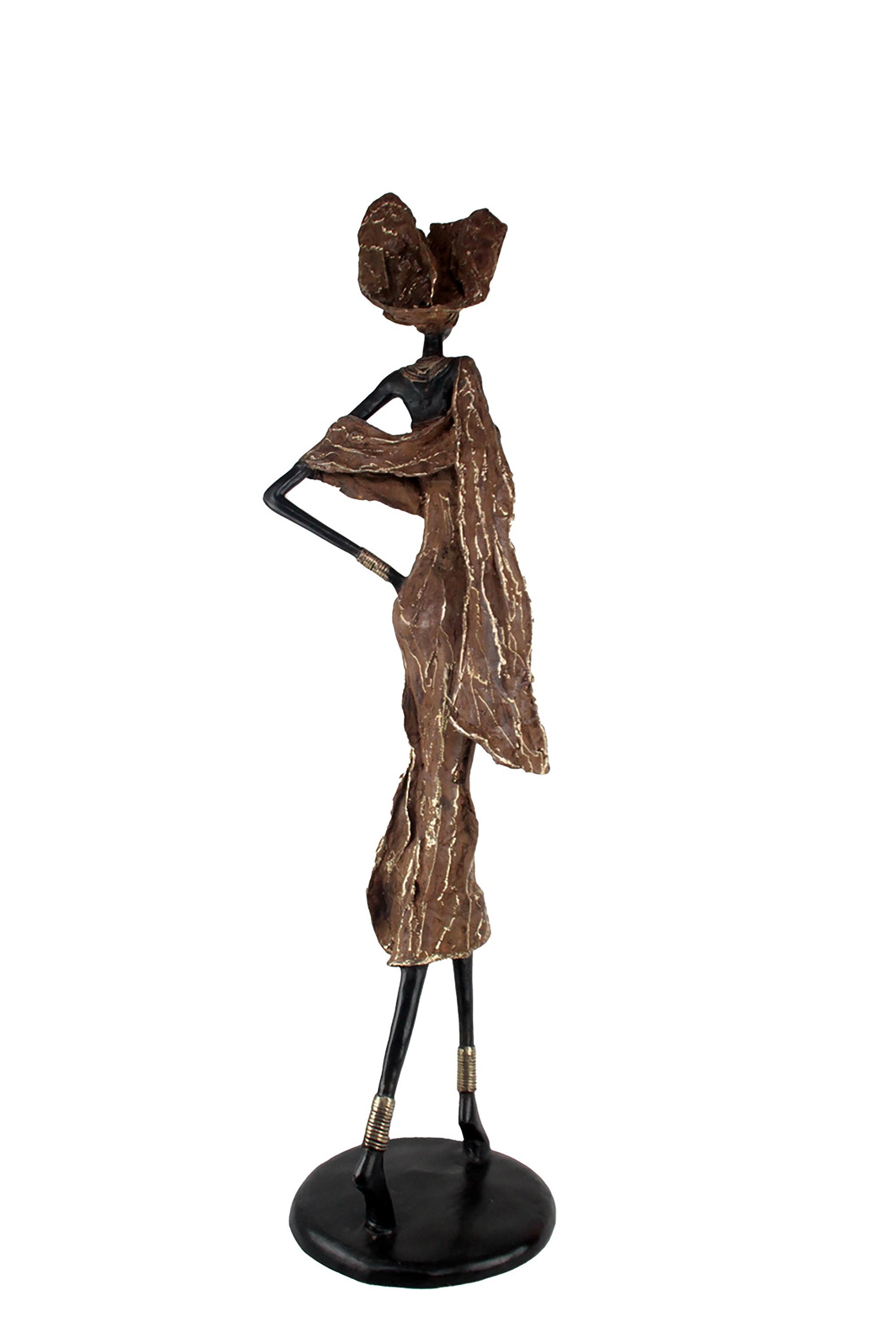 Bronze Issouf 110 cm marron n°1 Bronzes d'Afrique