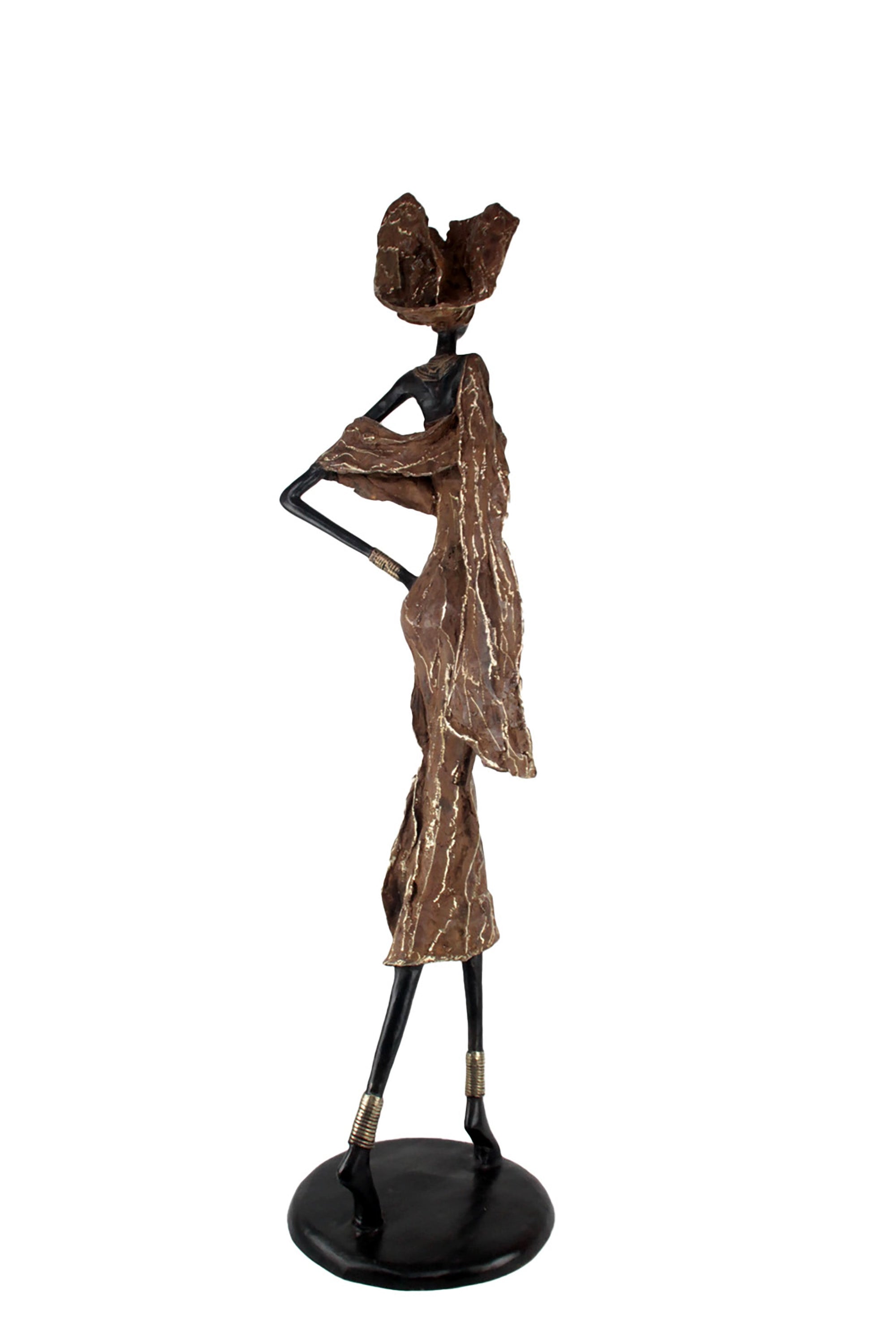 Bronze Issouf 110 cm marron n°1 Bronzes d'Afrique