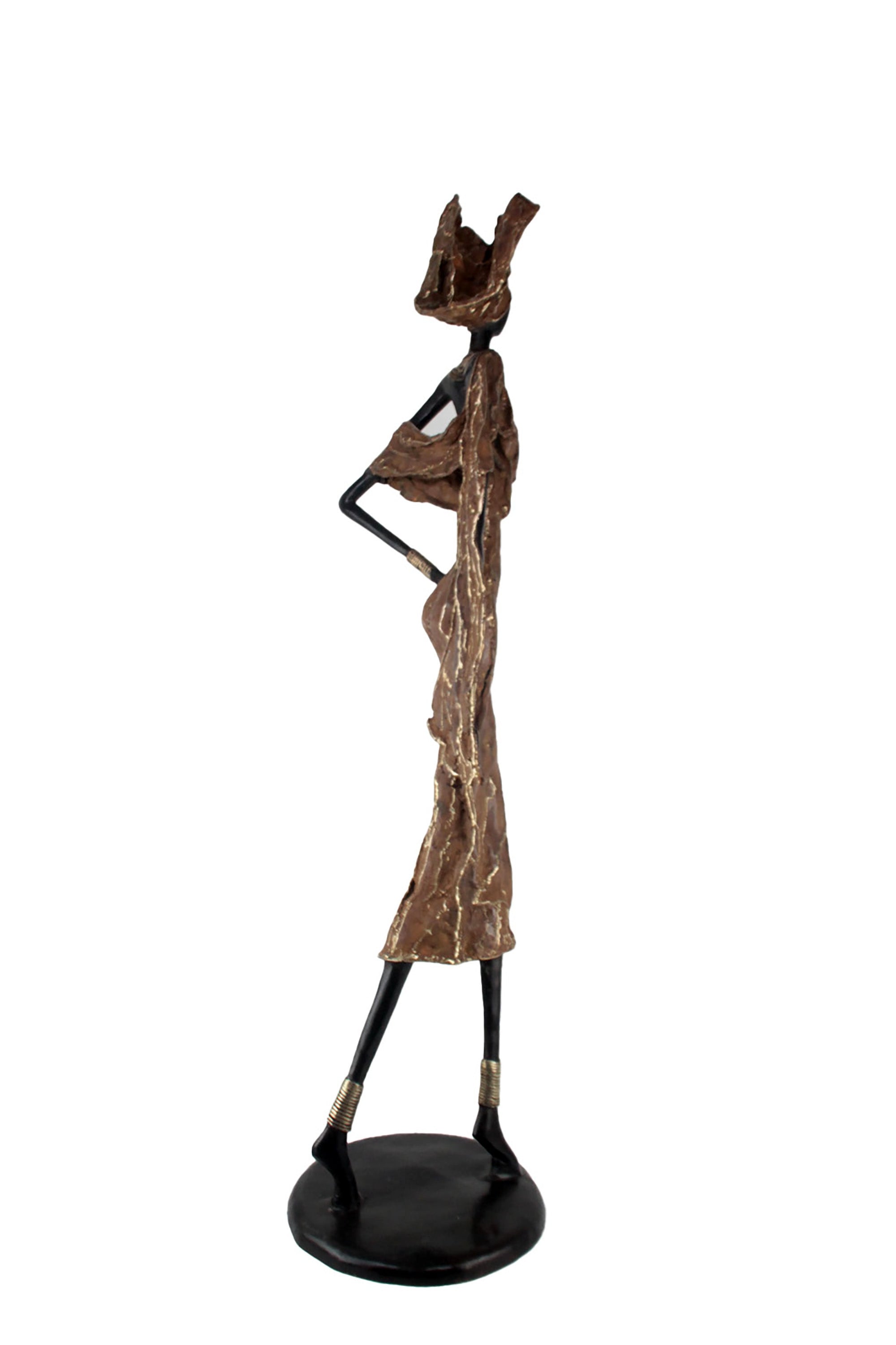 Bronze Issouf 110 cm marron n°1 Bronzes d'Afrique