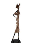 Bronze Issouf 110 cm marron n°1 Bronzes d'Afrique