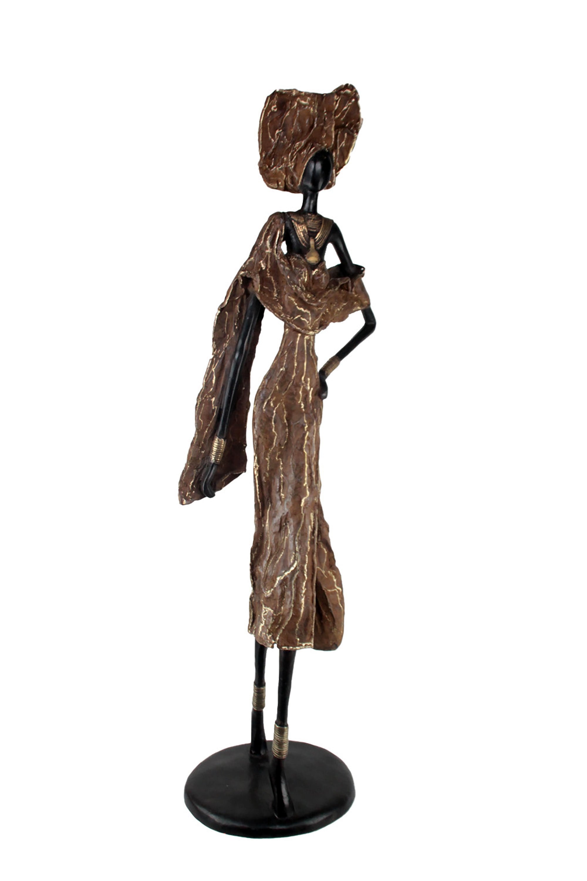 Bronze Issouf 110 cm marron n°1 Bronzes d'Afrique