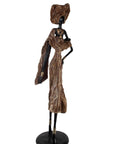 Bronze Issouf 110 cm marron n°1 Bronzes d'Afrique