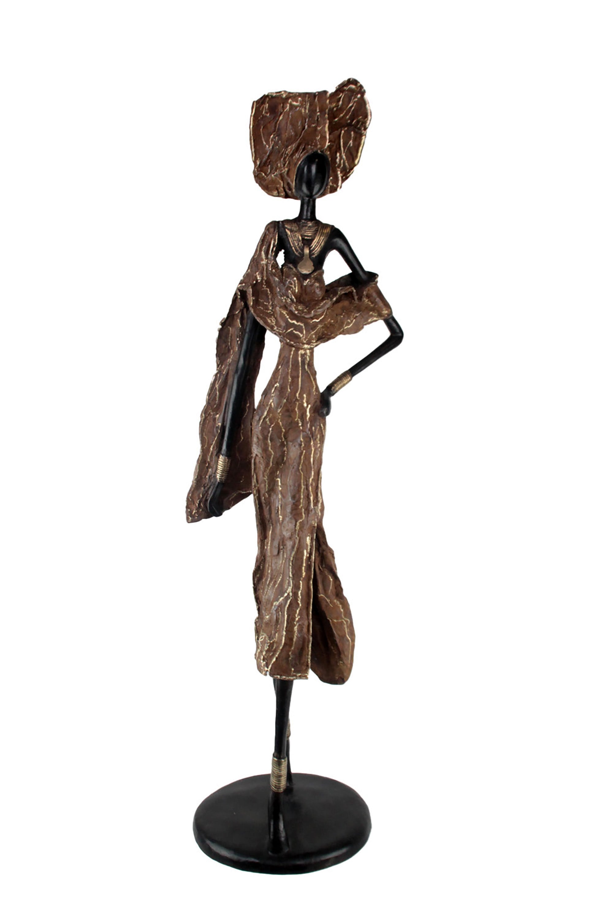 Bronze Issouf 110 cm marron n°1 Bronzes d'Afrique