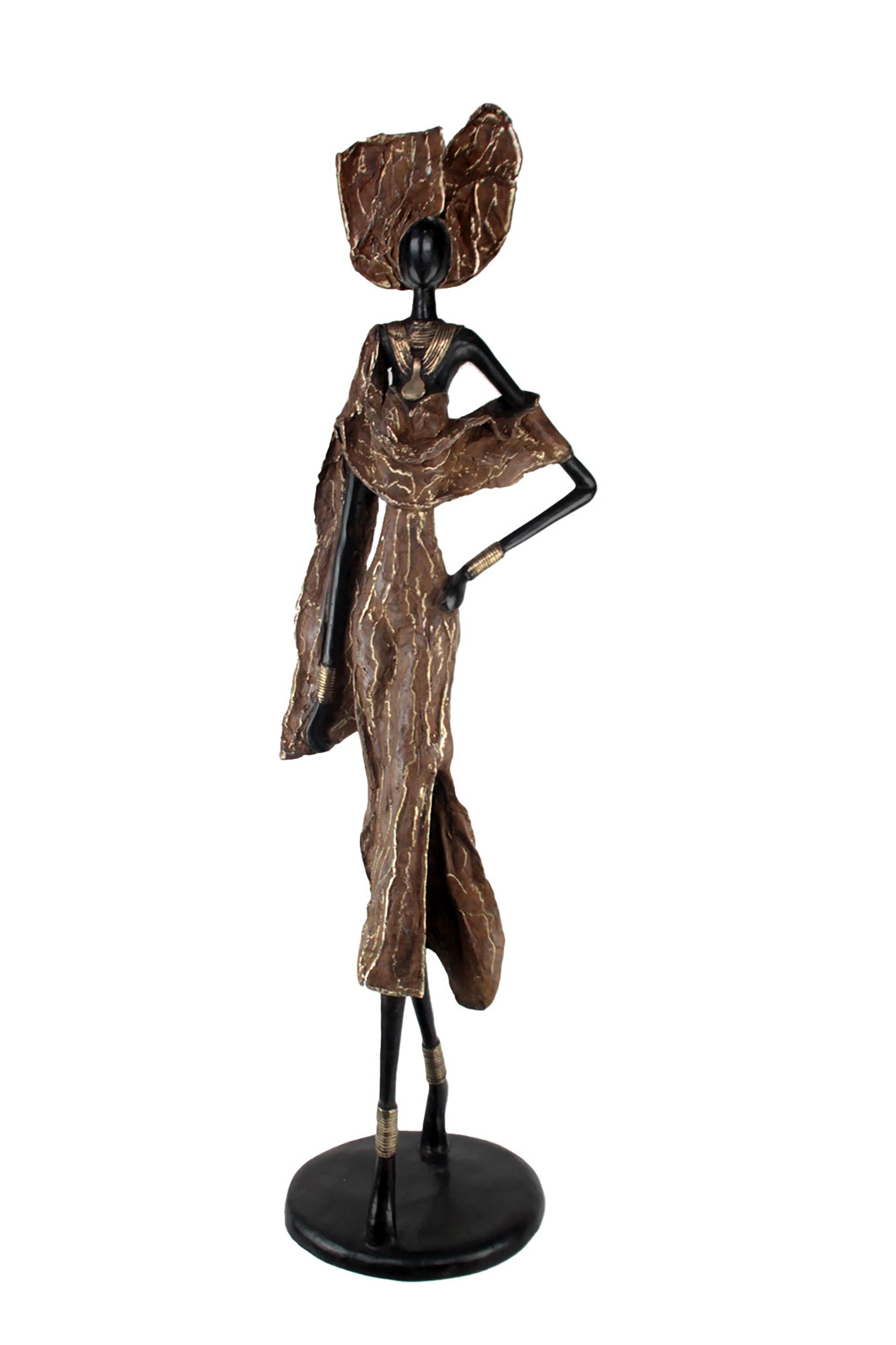 Bronze Issouf 110 cm marron n°1 Bronzes d'Afrique