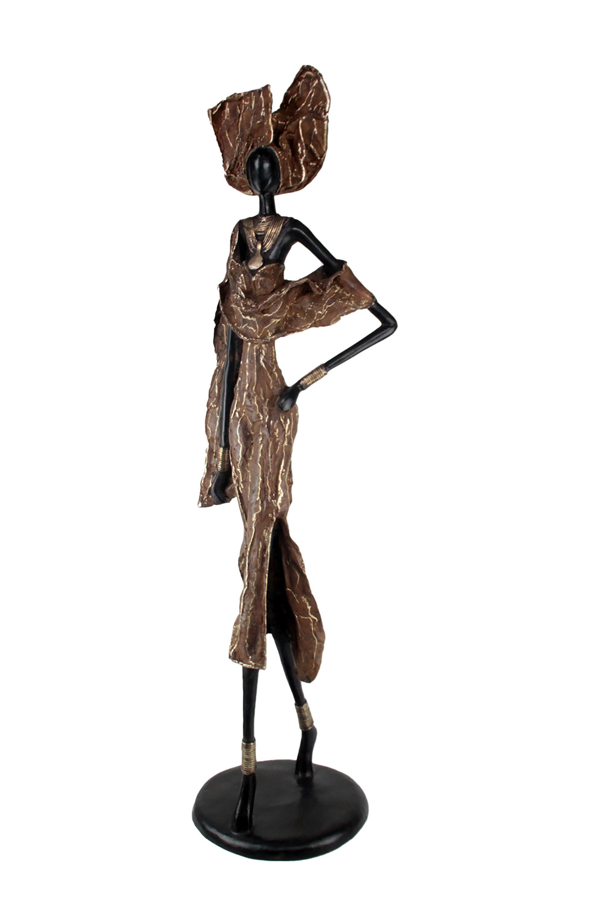 Bronze Issouf 110 cm marron n°1 Bronzes d'Afrique